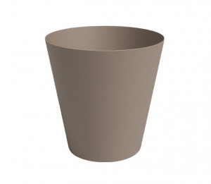 Plastový obal na květináč PORTO, průměr 14.3 cm, taupe
