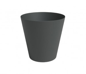 Plastový obal na květináč PORTO, průměr 16.3 cm, antracitový