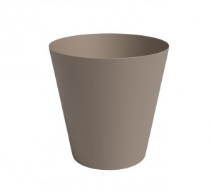 Plastový obal na květináč PORTO, průměr 16.3 cm, taupe