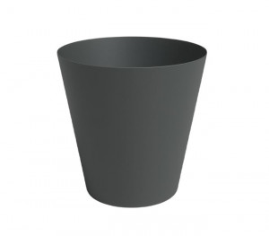 Plastový obal na květináč PORTO, průměr 18.3 cm, antracitový