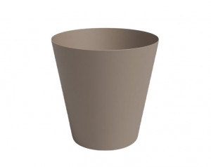 Plastový obal na květináč PORTO, průměr 18.3 cm, taupe