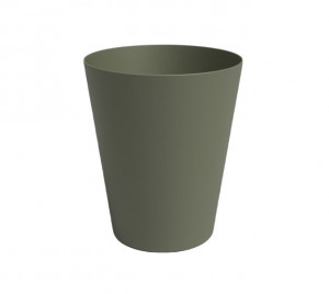 Plastový obal na květináč pro orchidej PORTO, průměr 12.7 cm, tmavě zelený
