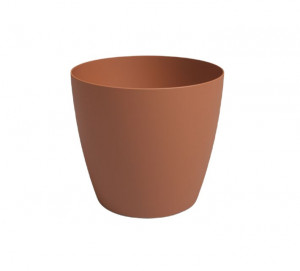 Plastový obal na květináč SAN REMO, průměr 14.3 cm, terakotový