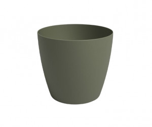 Plastový obal na květináč SAN REMO, průměr 25 cm, tmavě zelený