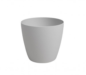 Plastový obal na květináč SAN REMO, průměr 42 cm, světle šedý