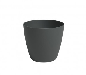 Plastový obal na květináč SAN REMO, průměr 6 cm, antracitový