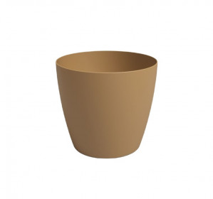 Plastový obal na květináč SAN REMO, průměr 8 cm, okrový