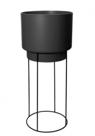 Plastový obal se stojanem, elho B.FOR STUDIO, rozměr 30 x 69 cm, černý