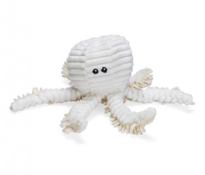 Plyšová hračka pro psy, chobotnice Okki ECO, béžová, 26 cm