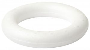 Polystyrenový korpus na věnec, tvar kruh, průměr 20 cm