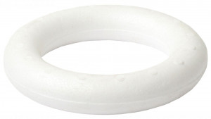Polystyrenový korpus na věnec, tvar kruh, průměr 24 cm
