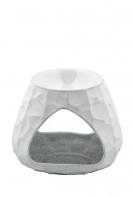 Porcelánová aromalampa Pohoda, rozměr 12 x 10.5 cm, bílá
