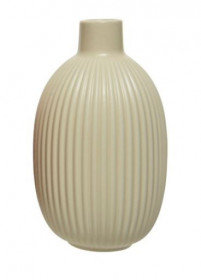 Porcelánová váza, dekor vroubky, výška 18.2 cm, slonová kost