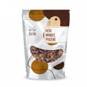 Pražené ořechy, Šufan Kešu a mandle, sáček, 200 g