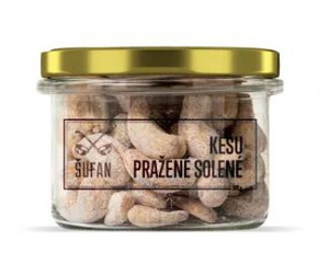 Pražené ořechy, Šufan Kešu solené, dóza sklo, 100 g