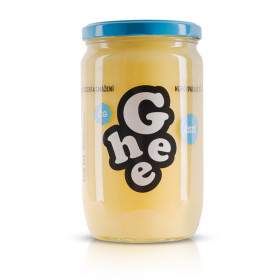 Přepuštěné máslo, České ghíčko GHÍ čisté, dóza sklo, 720 ml