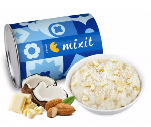 Rýžová kaše, Mixit KOKOS S BÍLOU ČOKOLÁDOU, dóza, 250 g
