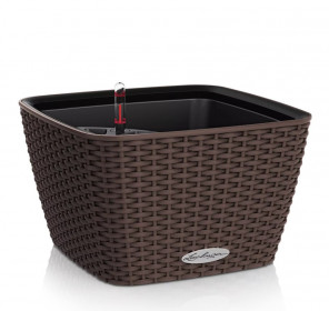 Samozavlažovací květináč Lechuza BACINO Cottage 30, komplet set, mokka