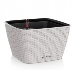 Samozavlažovací květináč Lechuza BACINO Cottage 30, komplet set, světle šedý