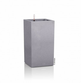 Samozavlažovací květináč Lechuza CANTO STONE TOWER 30, komplet set, šedý