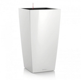 Samozavlažovací květináč Lechuza CUBICO 50, komplet set, bílý