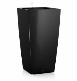 Samozavlažovací květináč Lechuza CUBICO 50, komplet set, černý