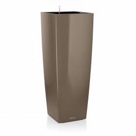 Samozavlažovací květináč Lechuza CUBICO ALTO 40, komplet set, taupe