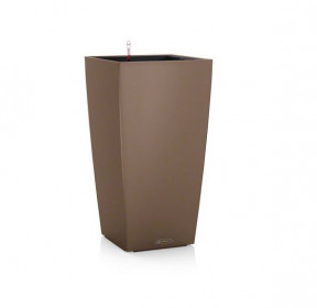 Samozavlažovací květináč Lechuza CUBICO Color 40, komplet set, ořechový