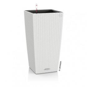 Samozavlažovací květináč Lechuza CUBICO Cottage 30, komplet set, bílý
