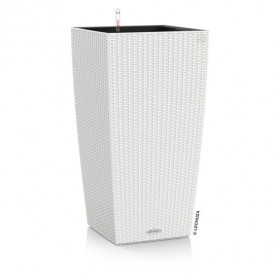 Samozavlažovací květináč Lechuza CUBICO Cottage 40, komplet set, bílý