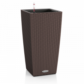 Samozavlažovací květináč Lechuza CUBICO Cottage 40, komplet set, moka