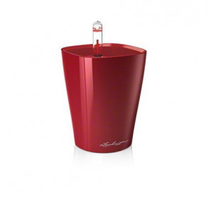 Samozavlažovací květináč Lechuza MINI DELTINI 10, komplet set, červený