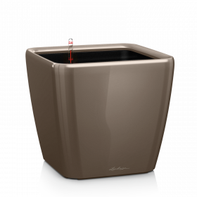 Samozavlažovací květináč Lechuza QUADRO LS 28, komplet set, taupe