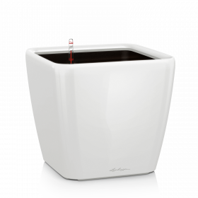 Samozavlažovací květináč Lechuza QUADRO LS 50, komplet set, bílý
