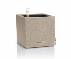Samozavlažovací stolní květináč Lechuza CANTO STONE 14, komplet set, pískový