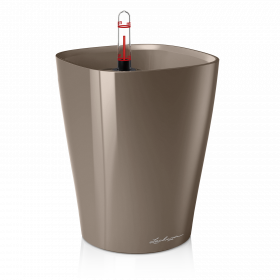 Samozavlažovací stolní květináč Lechuza DELTINI 14, komplet set, taupe