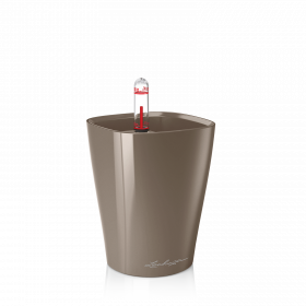 Samozavlažovací stolní květináč Lechuza MINI DELTINI 10, komplet set, taupe