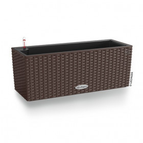 Samozavlažovací truhlík Lechuza BALCONERA Cottage 50 - komplet set, moka