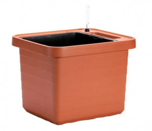 Samozavlažovací truhlík Plastia BERBERIS UNO 45 - komplet set, terakotový