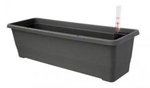 Samozavlažovací truhlík Plastia BERGAMOT 60 - komplet set, antracitový