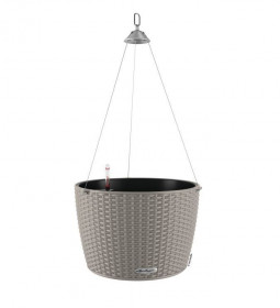 Samozavlažovací závěsný květináč Lechuza NIDO Cottage 35, komplet set, pískový