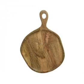 Servírovací prkénko s rukojetí z mangového dřeva, rozměr 23 x 35 cm, hnědé