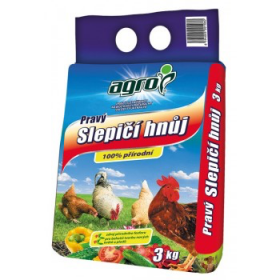 Slepičí hnůj Agro, balení 3 kg
