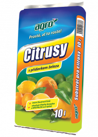 Substrát Agro pro CITRUSY s přídavkem železa, balení 10 l