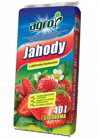 Substrát Agro pro JAHODY s aktivním humusem, balení 40 l + 5 l zdarma