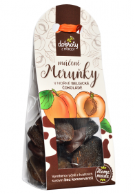 Sušené ovoce v hořké belgické čokoládě, Dobroty z přírody Meruňky, 100 g
