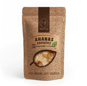 Sušený ananas - kroužky, NATU, 100 g