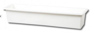 Truhlík GLORIA 60 - hladký, bílý