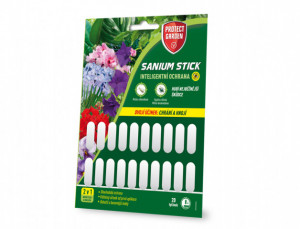 Tyčinkové hnojivo + likvidátor škůdců, Bayer Garden SANIUM STICKS, balení 20 ks