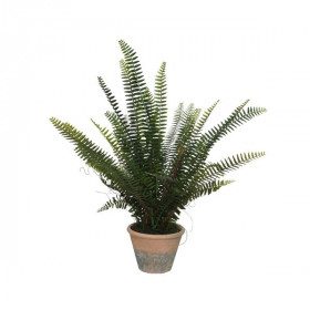Umělá kapradina, v květináči, tmavě zelená, výška 60 cm